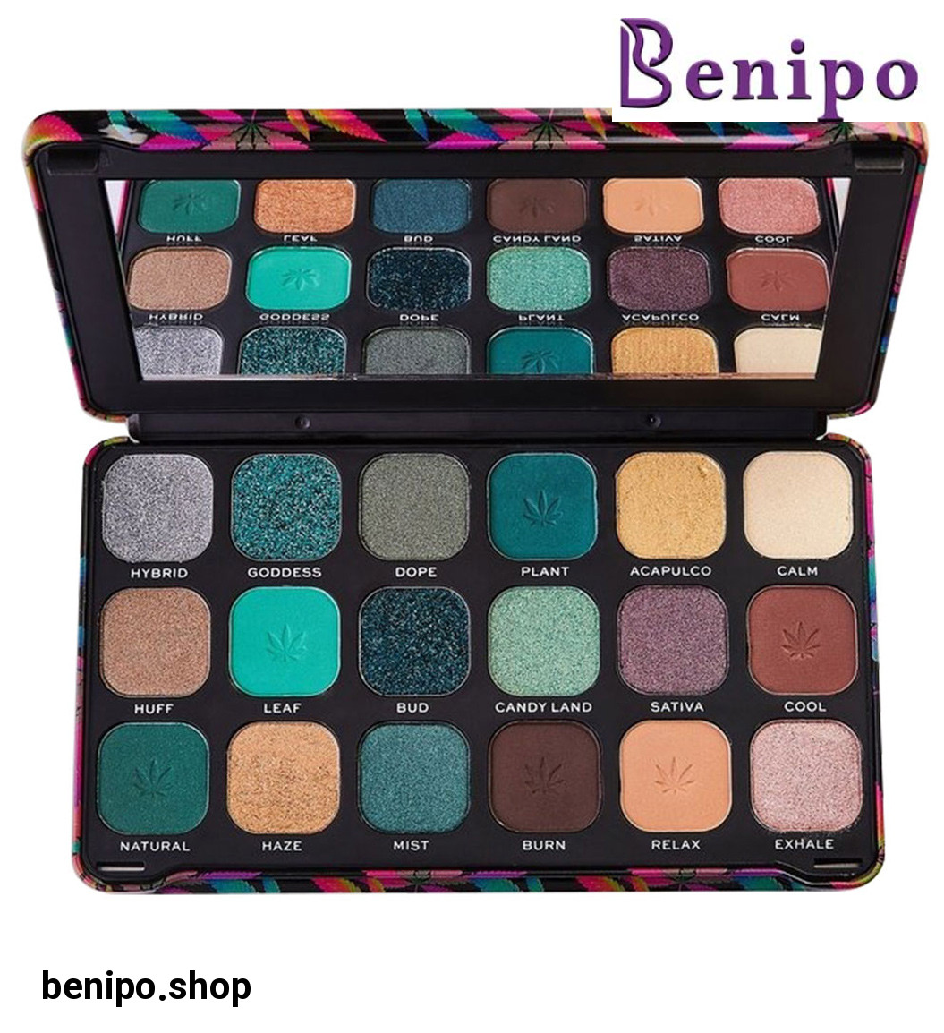 پالت سایه چشم 18 رنگ سری Forever Flawless مدل Chilled With Cannabis Sativa