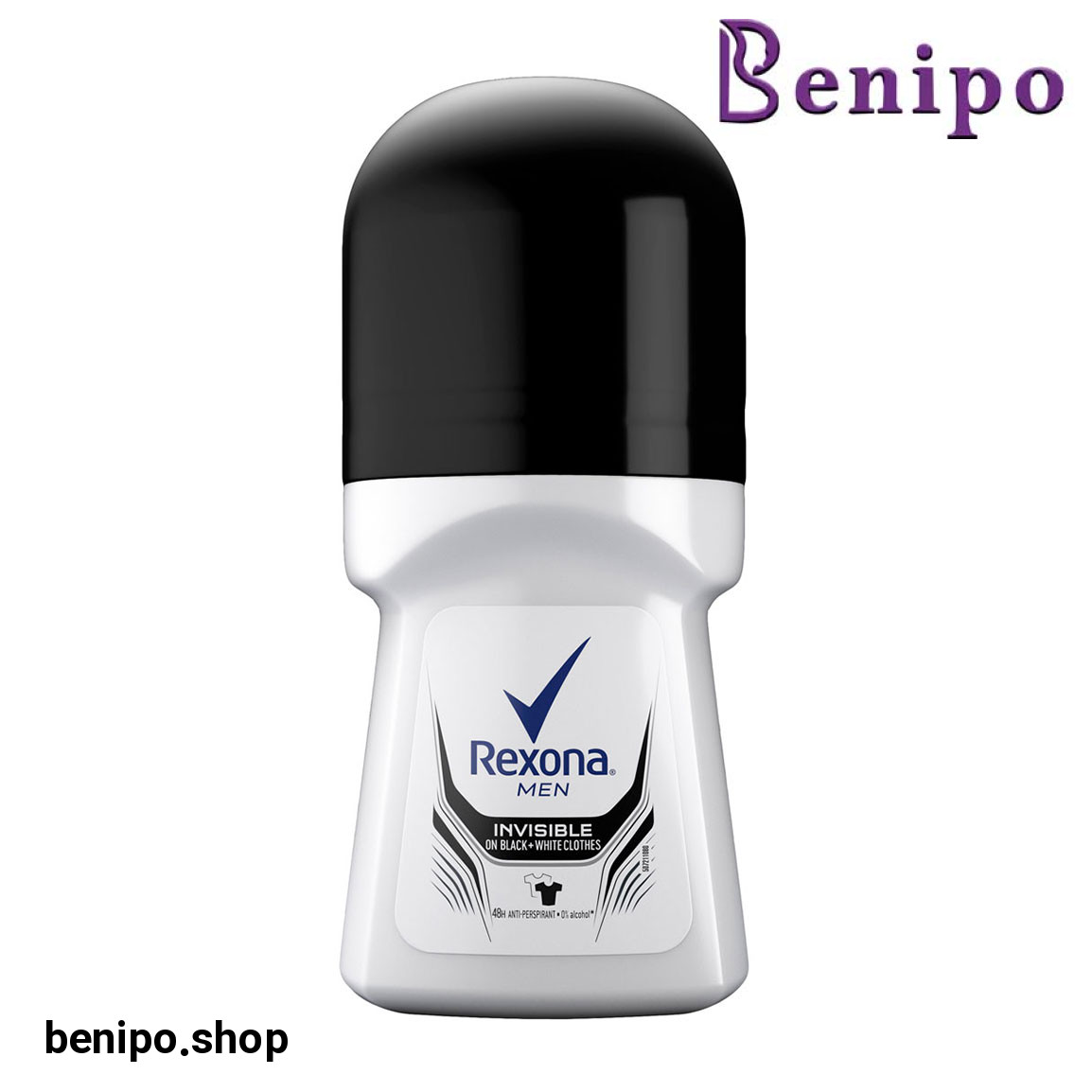 رول مردانه اینویزیبل بلک اند وایت 50میل