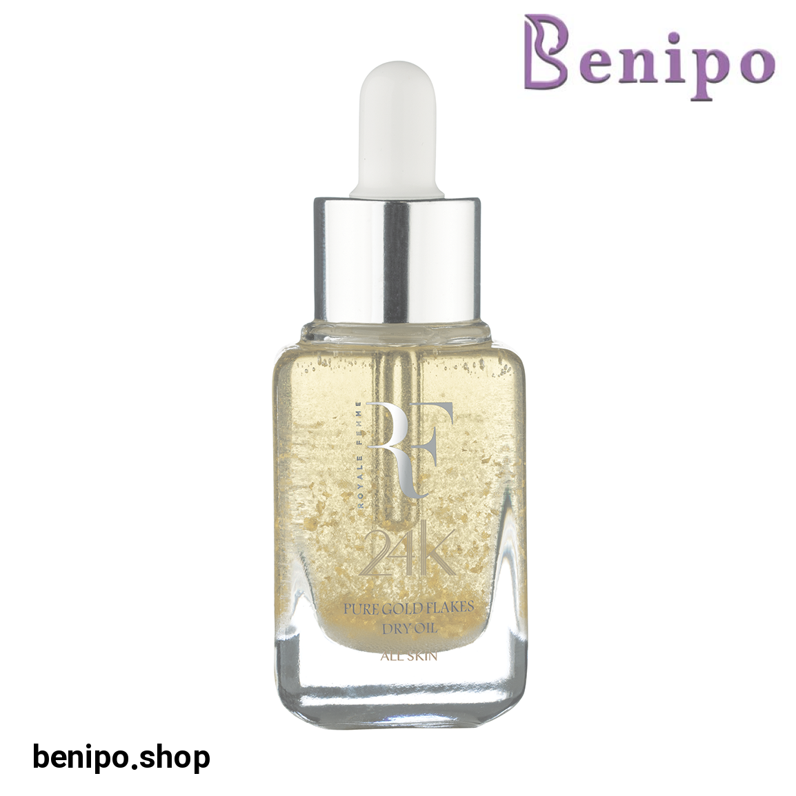 روغن صورت دارای گرد طلا مناسب انواع پوست حجم 30 میلی لیتر