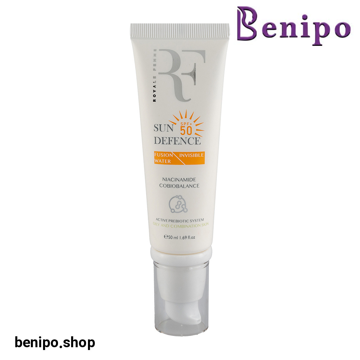 کرم ضد آفتاب بی رنگ با SPF 50 مناسب پوست چرب حجم 50 میلی لیتر