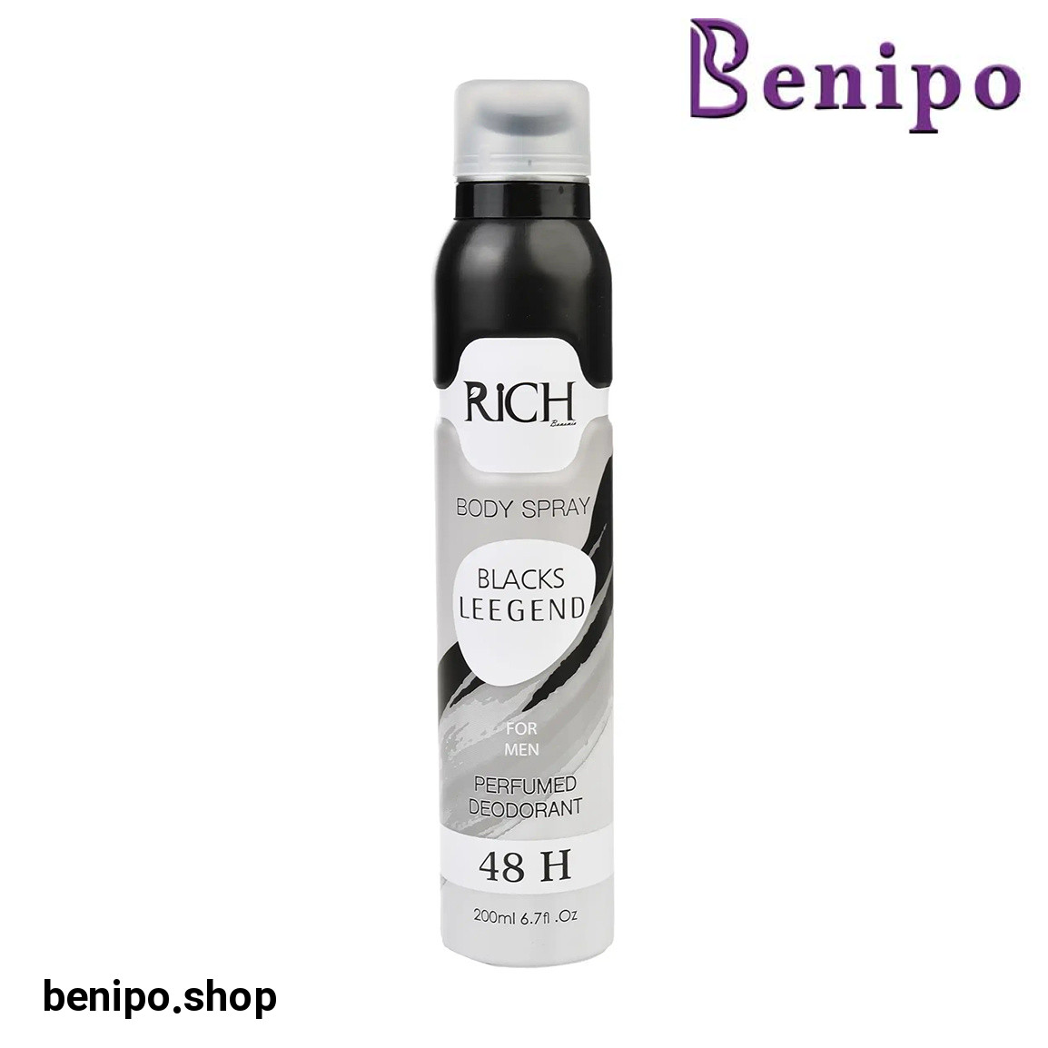 اسپری بدن مردانه مدل Blacks Leegend حجم 200 میلی لیتر