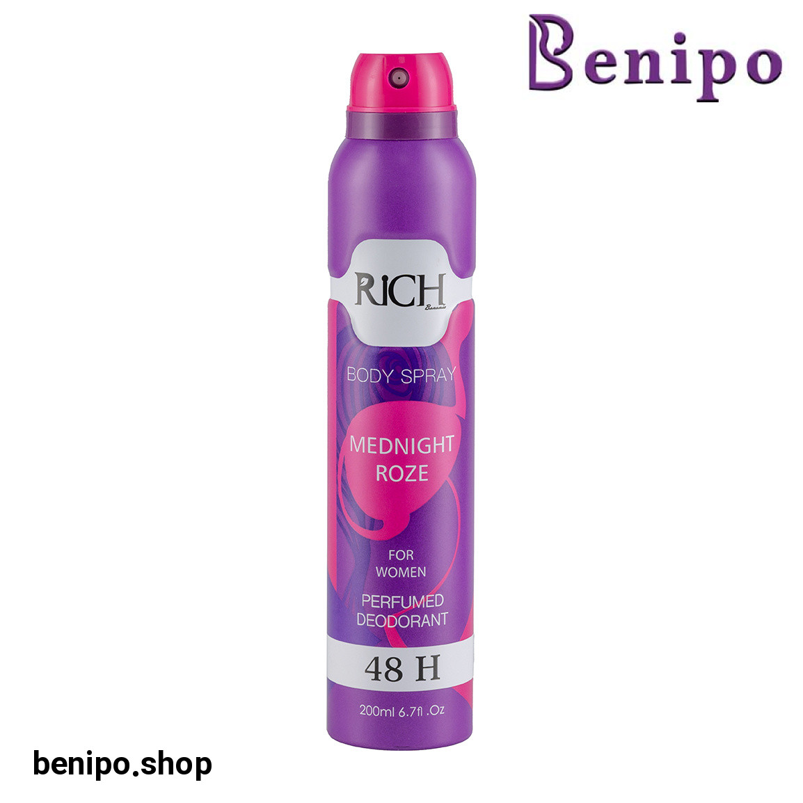 اسپری بدن زنانه مدل Mednight Roze حجم 200 میلی لیتر
