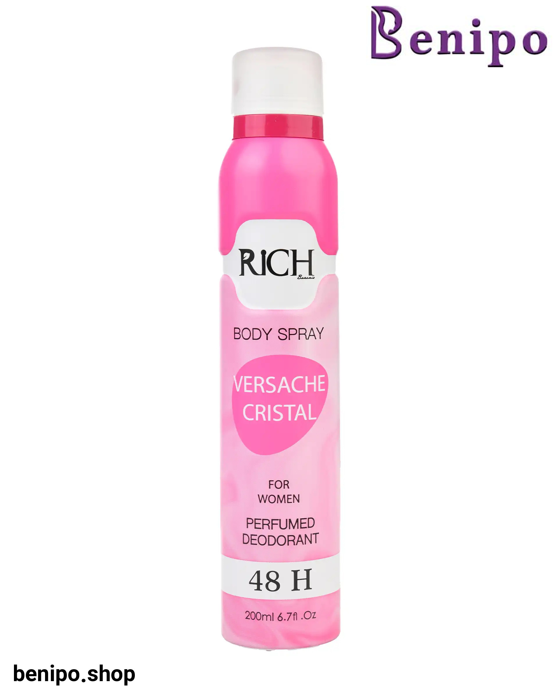 اسپری بدن زنانه مدل Versache Cristal حجم 200 میلی لیتر
