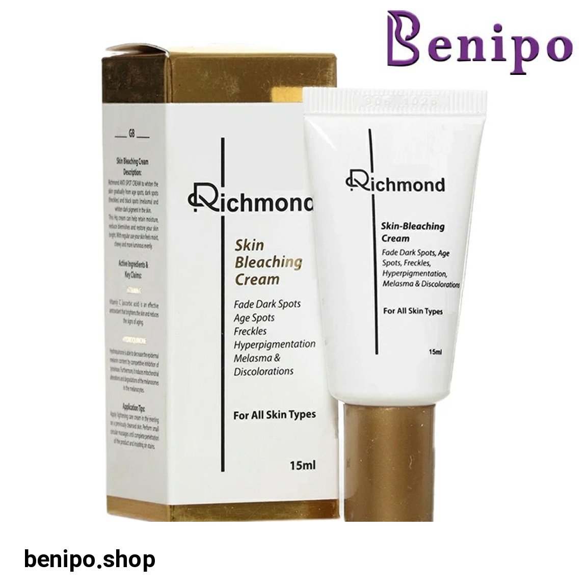 کرم روشن کننده پوست مناسب پوست لک دار حجم 15 میلی لیتر