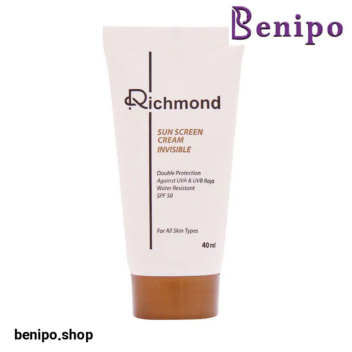 کرم ضد آفتاب مناسب انواع پوست با SPF50 حجم 40 میلی لیتر