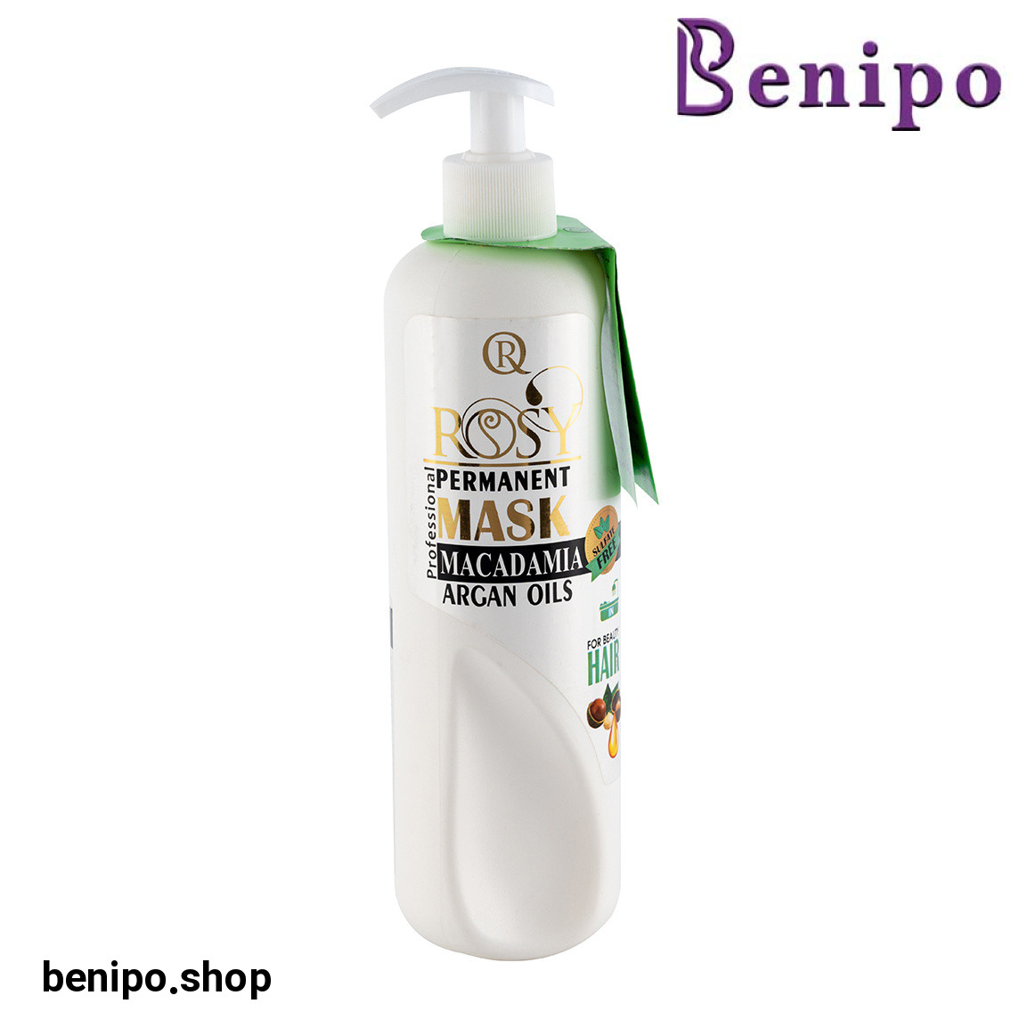 ماسک مو با آبکشی دارای روغن آرگان و ماکادمیا حجم 500 میلی لیتر