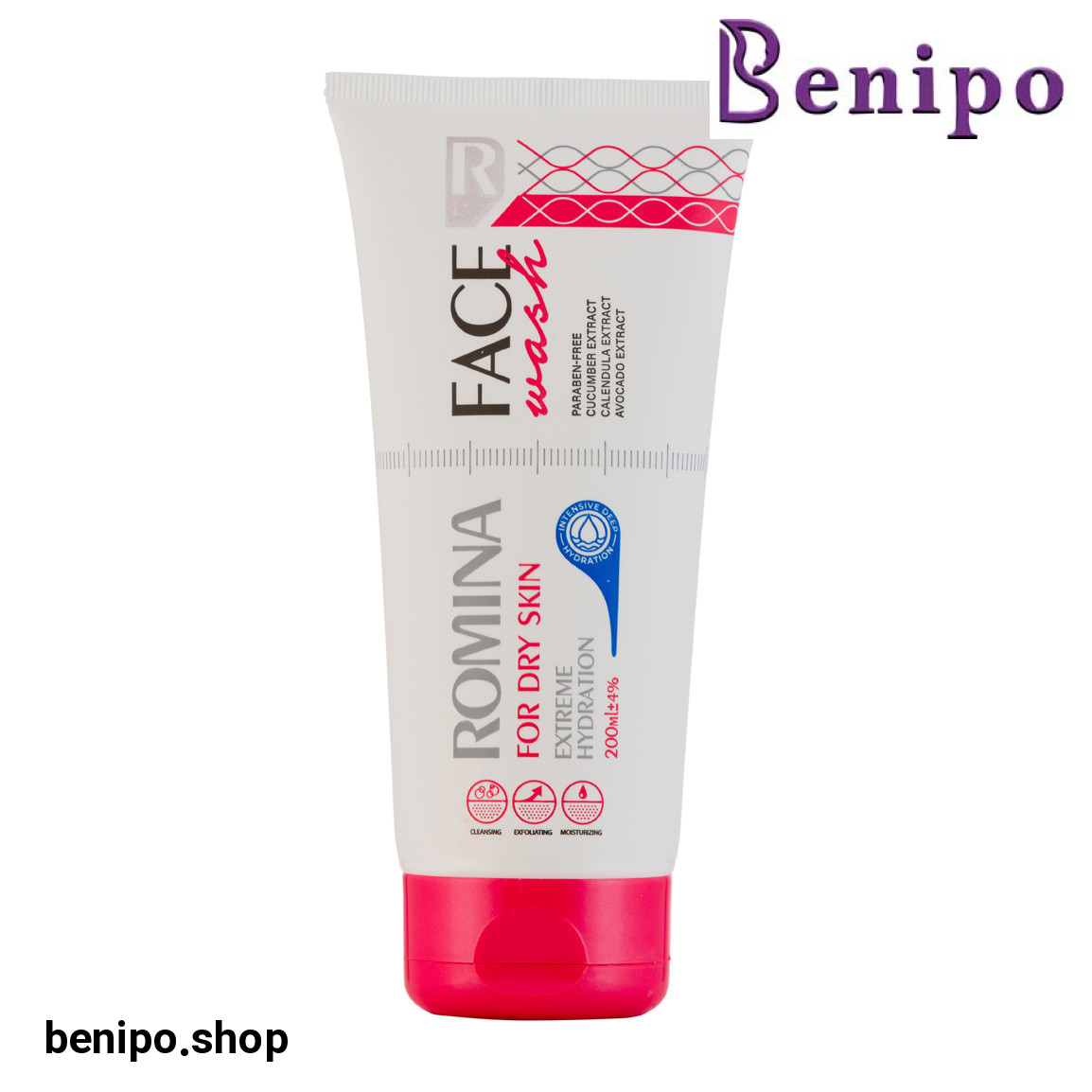 ژل شستشوی صورت آبرسان مناسب پوست خشک 200 میل