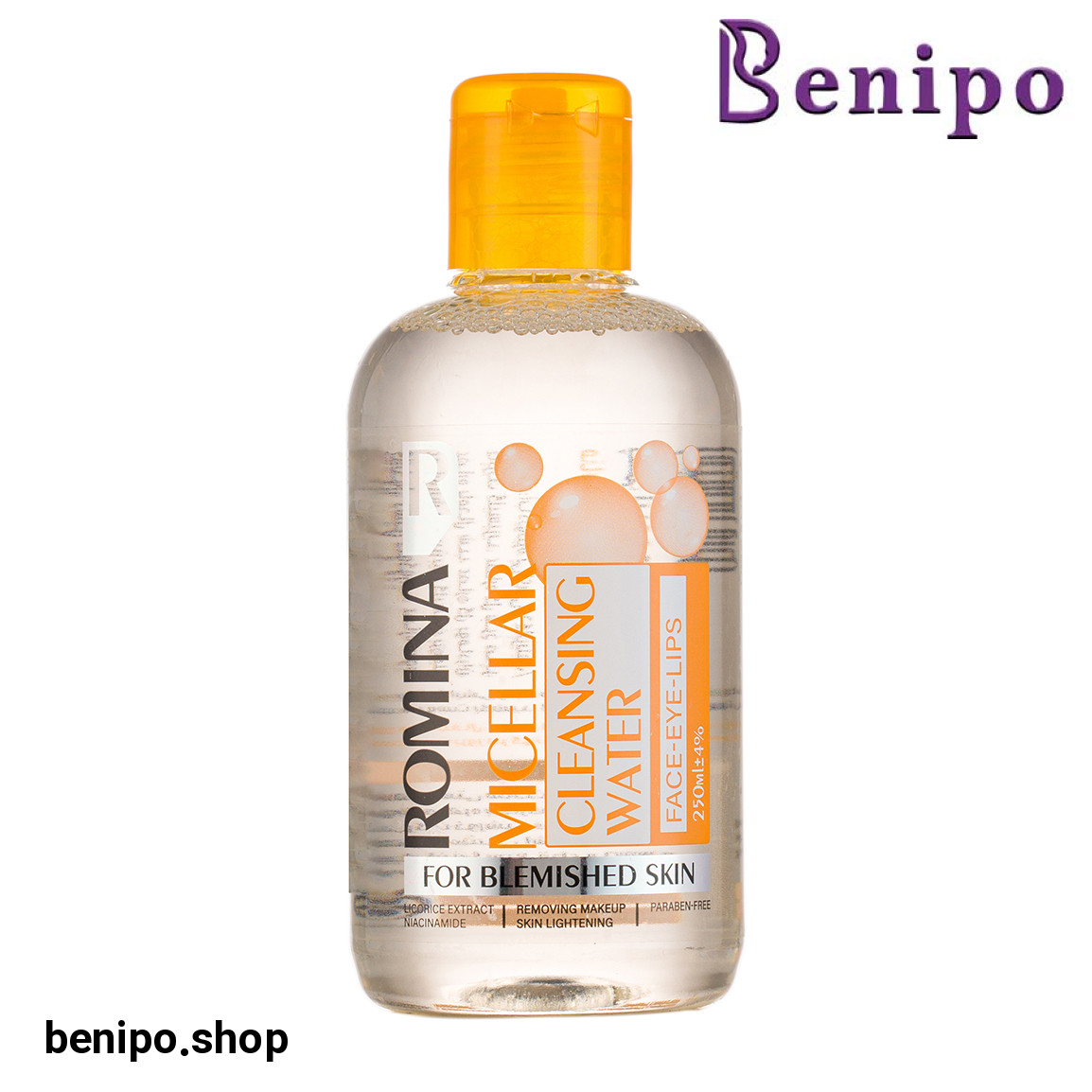 محلول پاک کننده آرایش چشم لب و صورت مناسب پوست لک دار 250 میل