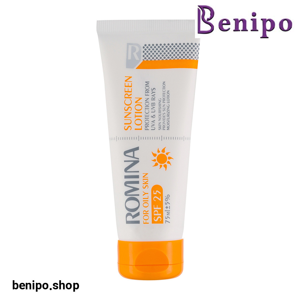 لوسیون ضد آفتاب spf 25 بی رنگ 75 میل