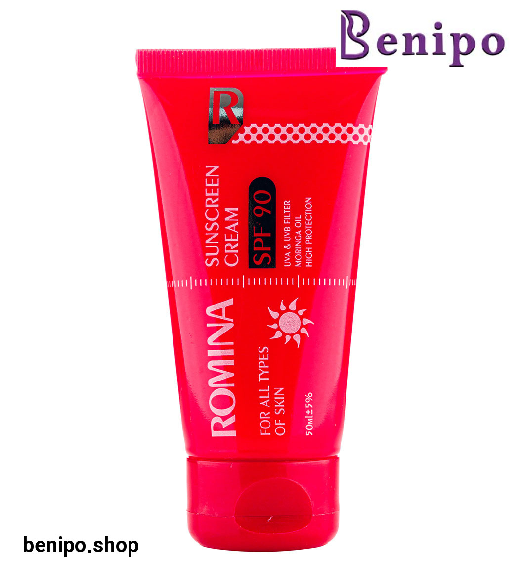 کرم ضد آفتاب بی رنگ اس پی اف 90 مناسب برای انواع پوست 50میل