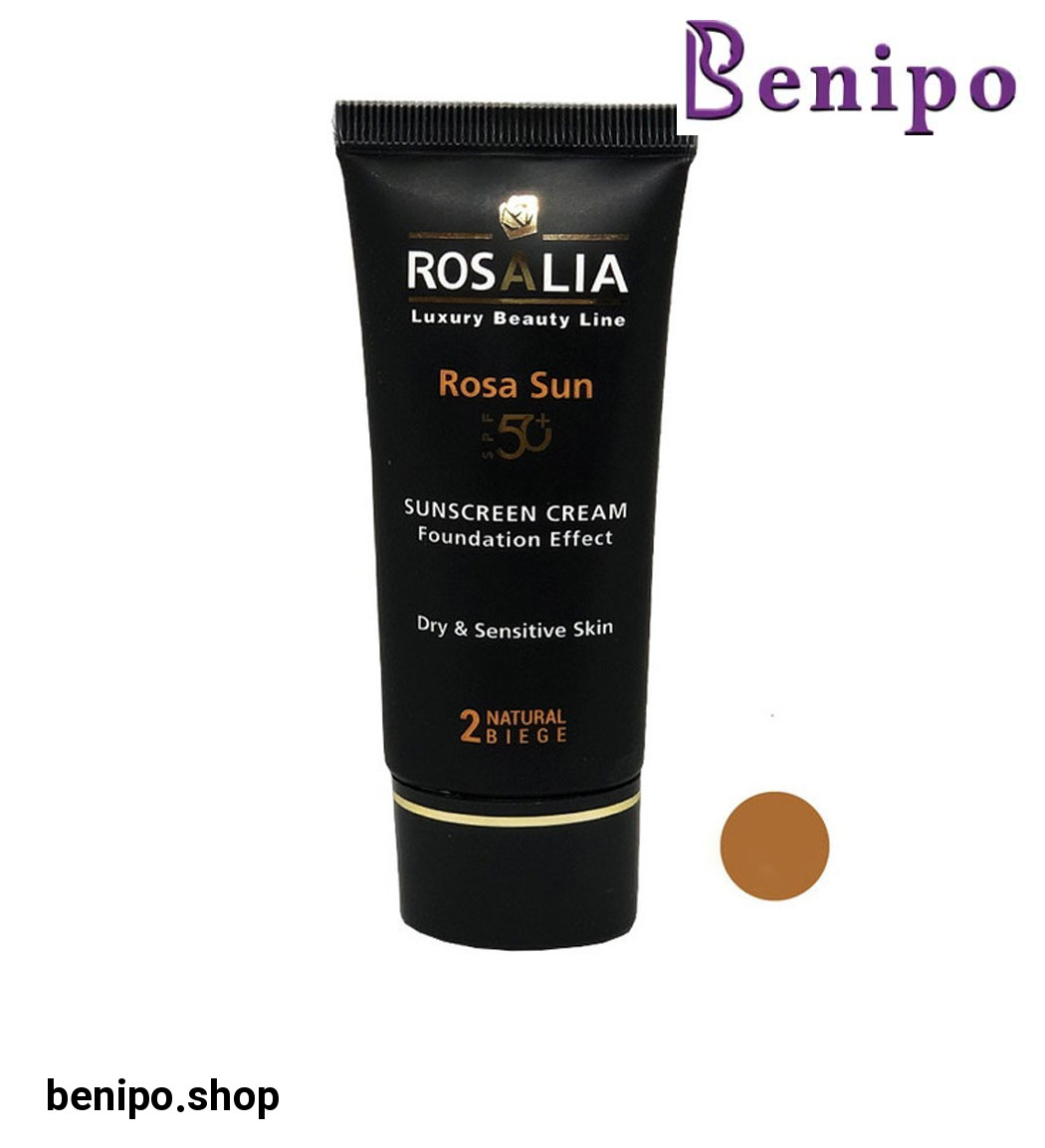 کرم ضد آفتاب مدل Rosa Sun با SPF50 مناسب پوست خشک حجم 40 میلی لیتر