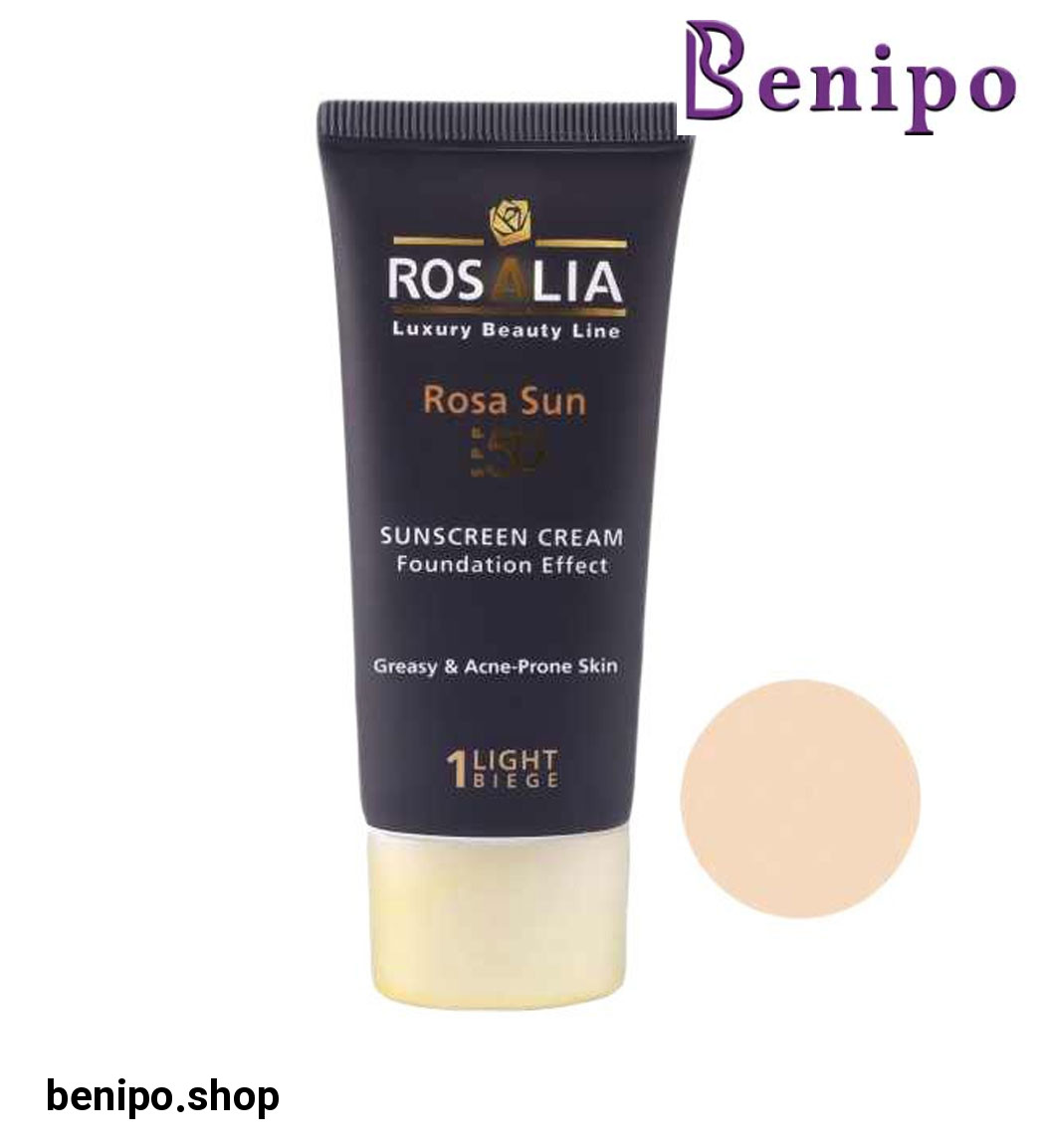 کرم ضد آفتاب مدل Rosa Sun با SPF50 مناسب پوست چرب حجم 40 میلی لیتر