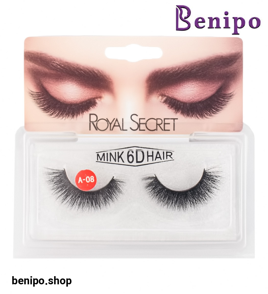 مژه طبیعی دست ساز کد F-49 شماره A-08