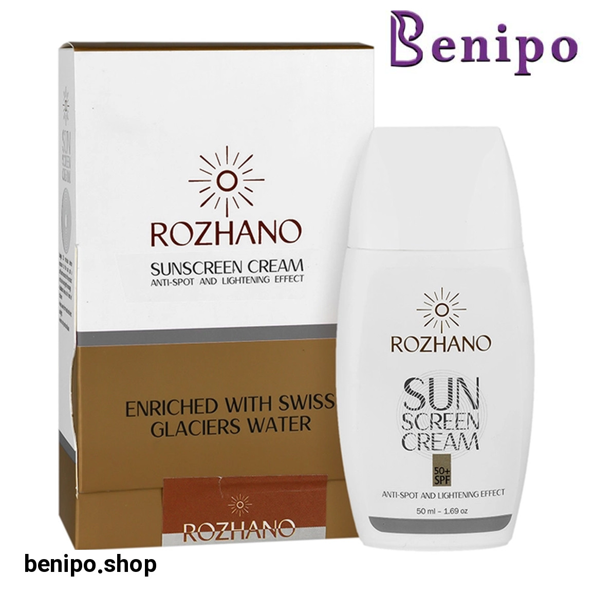 ضد آفتاب فلوئیدی ضد لک با spf 50 حجم 50 میلی لیتر