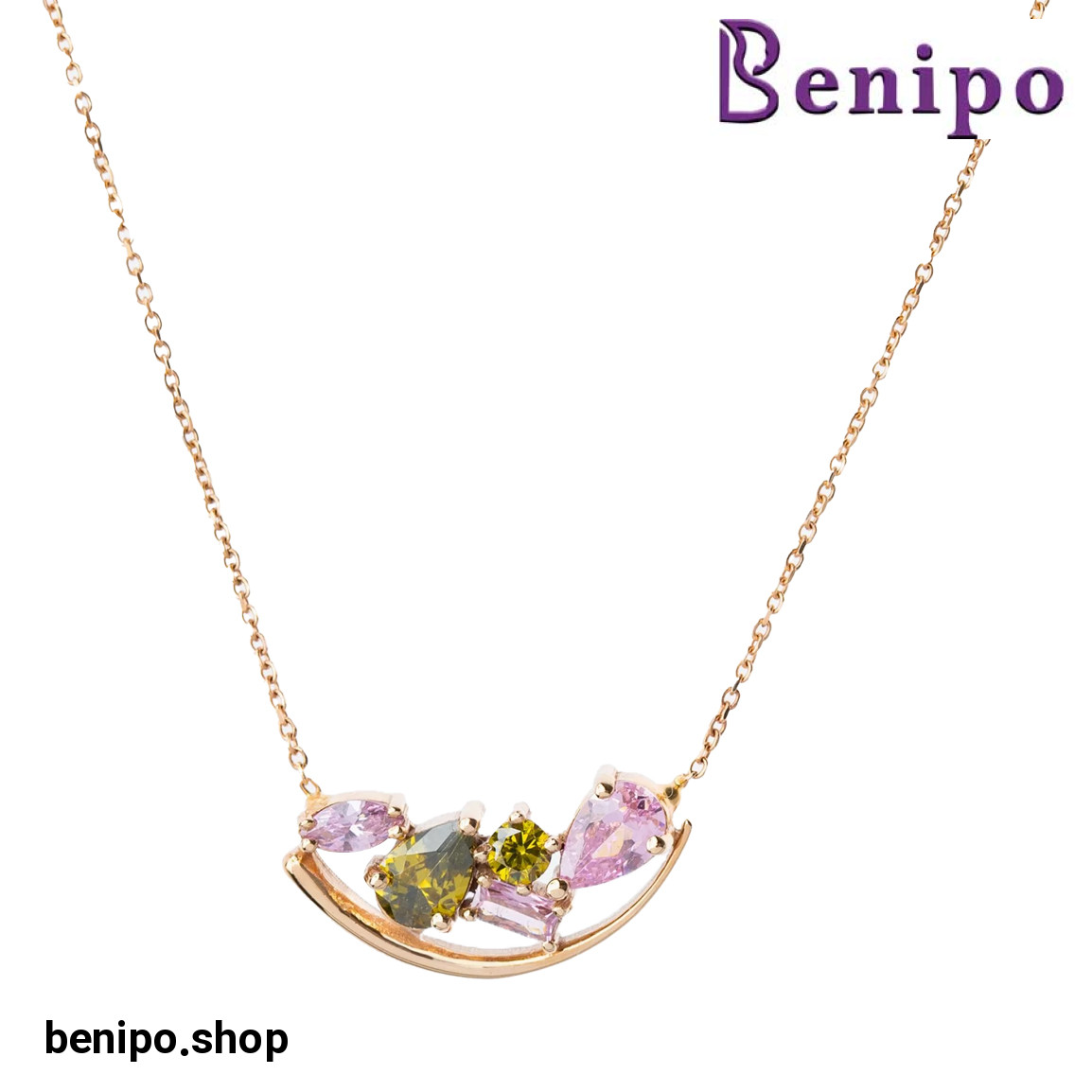 گوشواره طلا میخی برگ انجیر