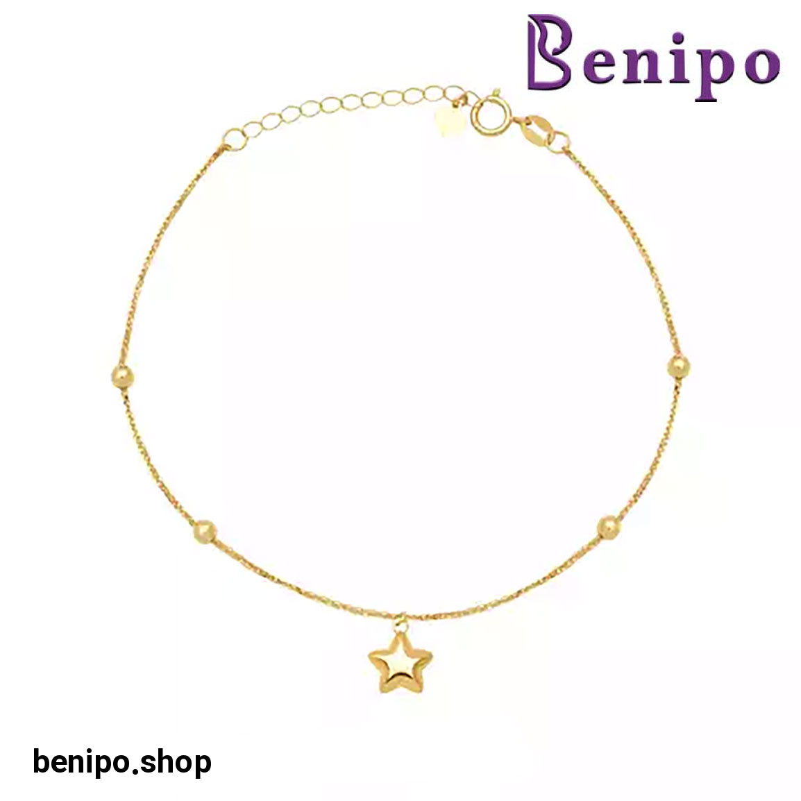 دستبند طلا زنجیری ستاره آسترا