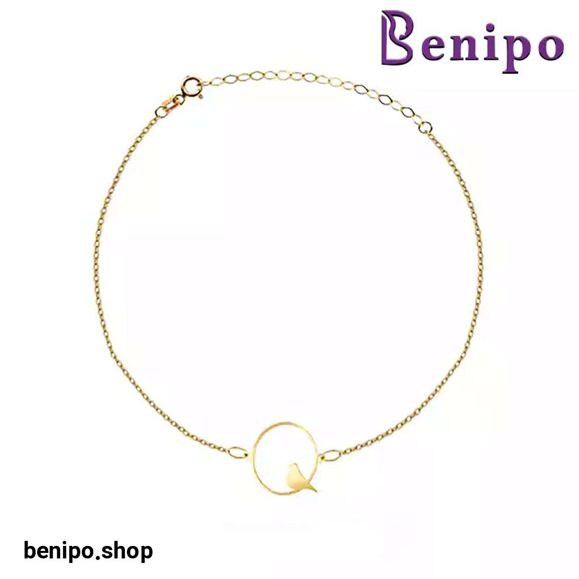 دستبند طلا زنجیری آوای پرنده