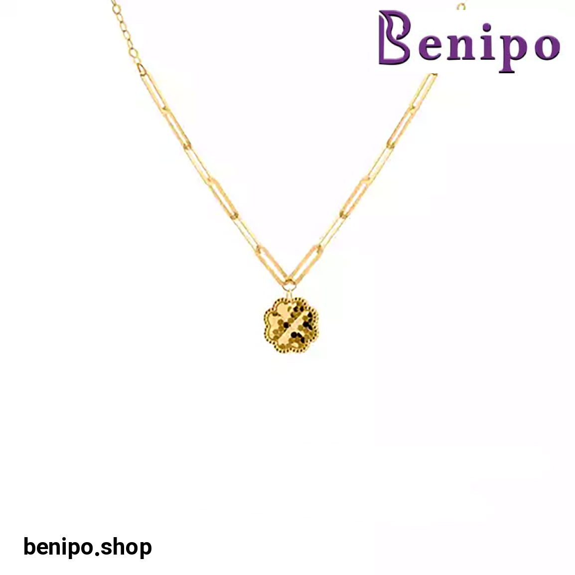 گردنبند طلا شبدر آوان