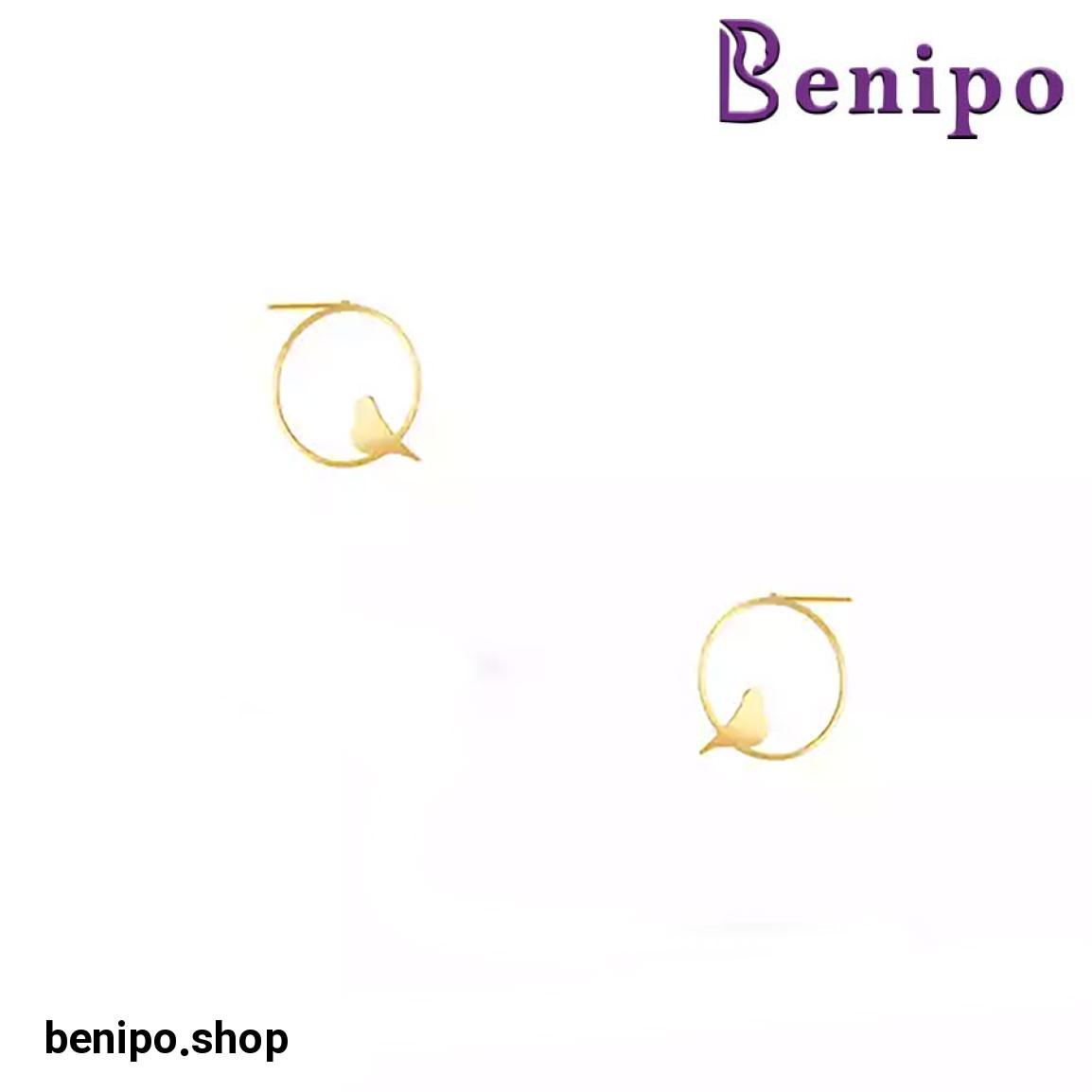 گوشواره میخی طلا آوای پرنده