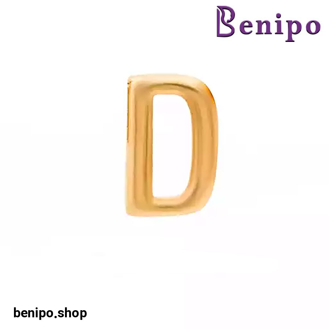 آویز طلا تک حرف D