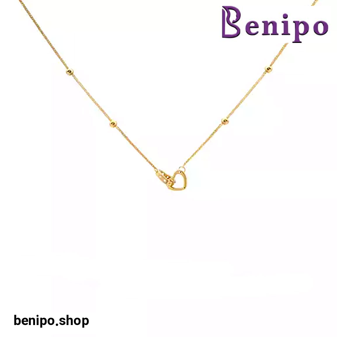 گردنبند طلا دو قلب