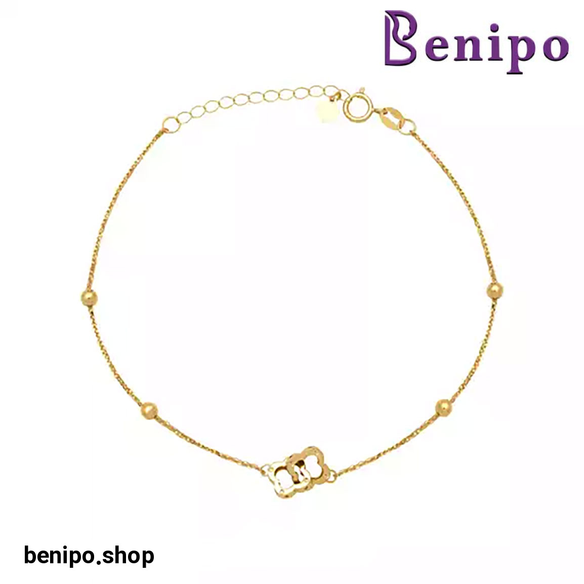 دستبند طلا ونکلیف دو حلقه