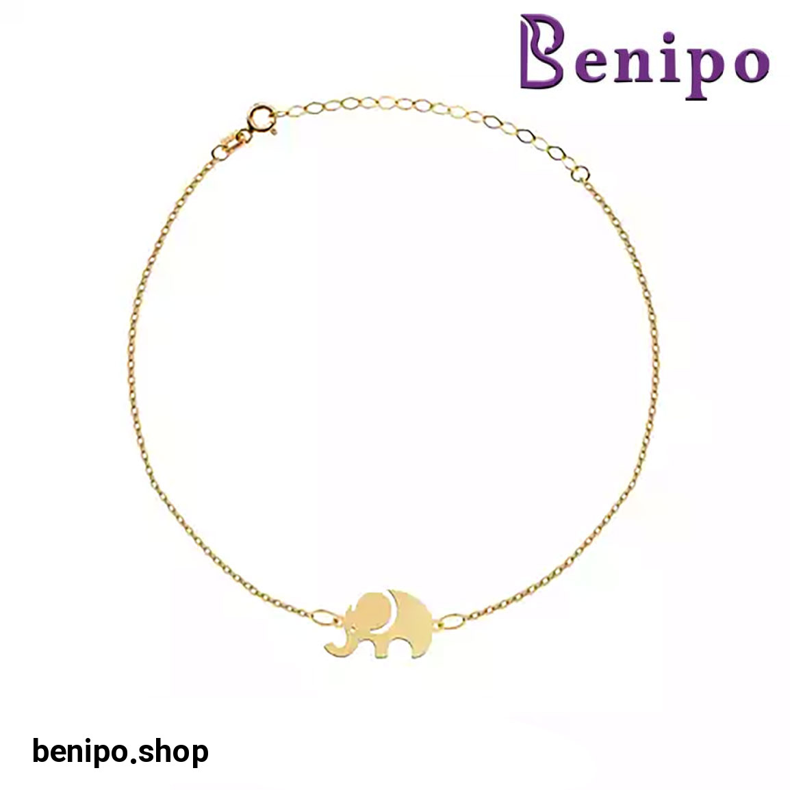 دستبند طلا زنجیری فیل مهربان