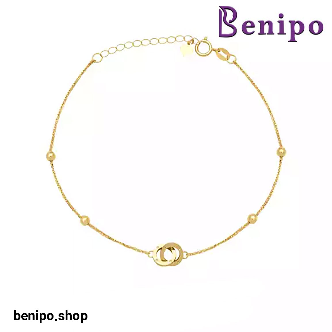 دستبند طلا زنجیری کارتیه گلدن لوپ