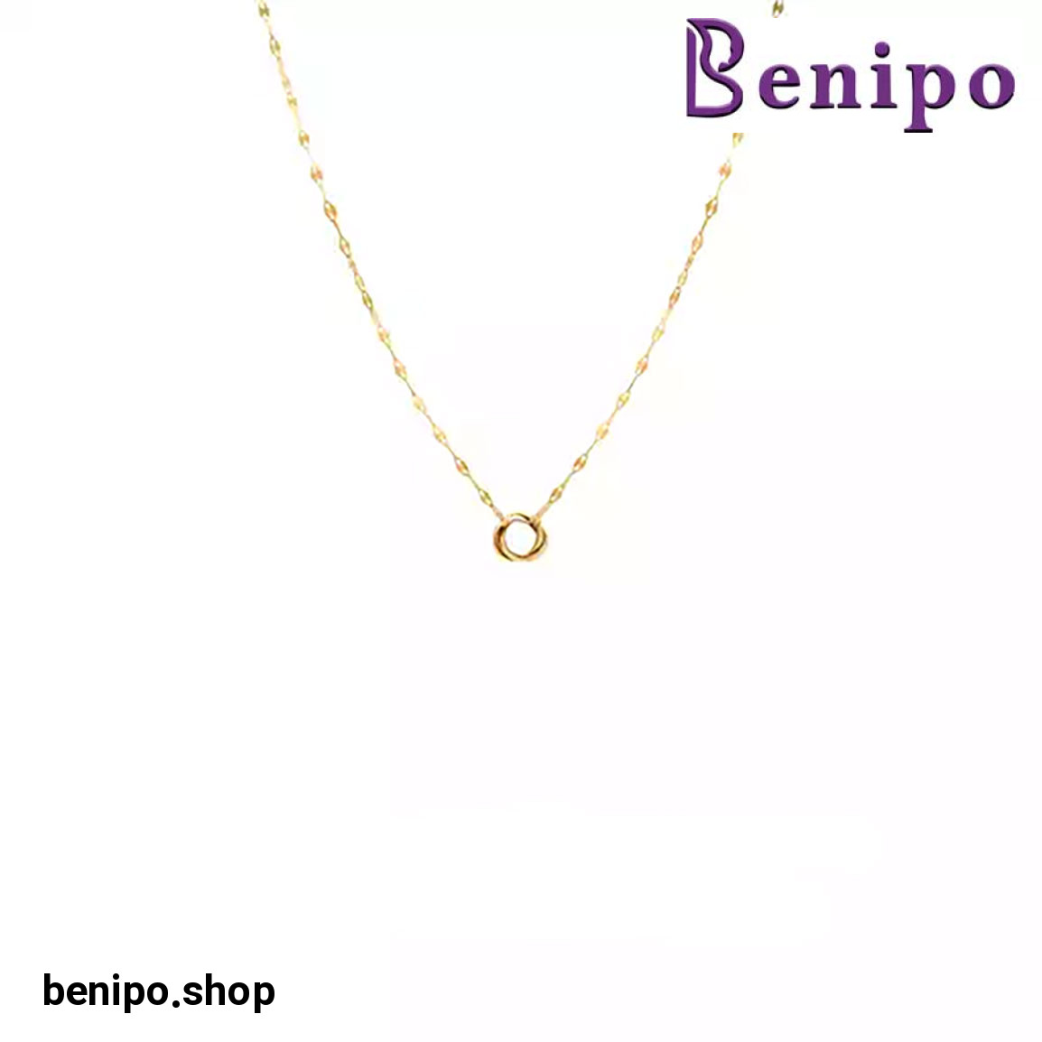 گردنبند طلا مدل دایره هور