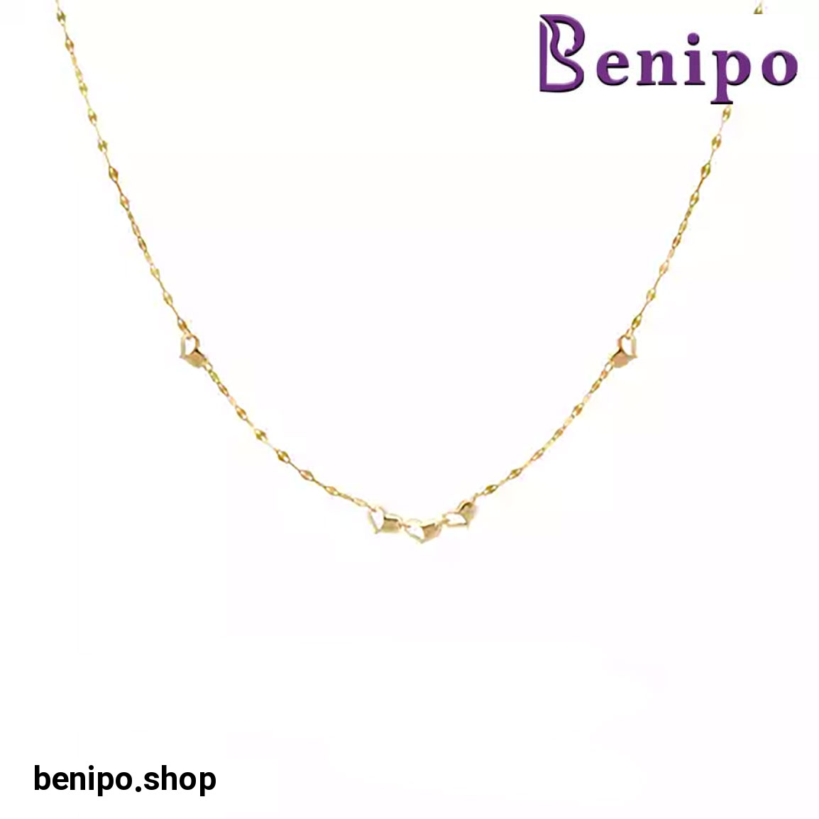 گردنبند طلا قلب پرنیا