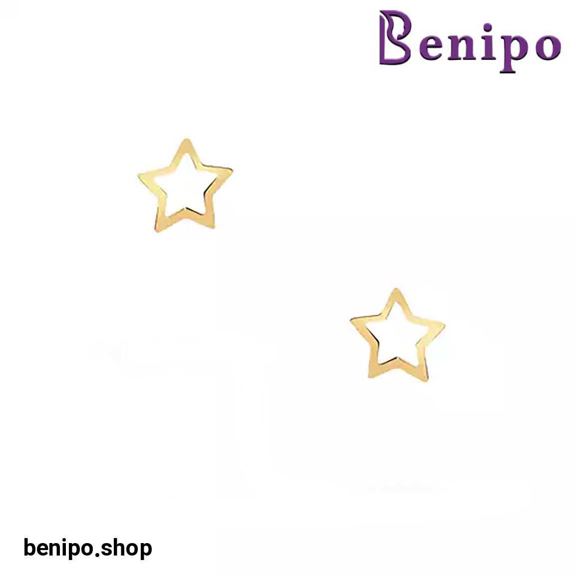 گوشواره میخی طلا ستاره زرین