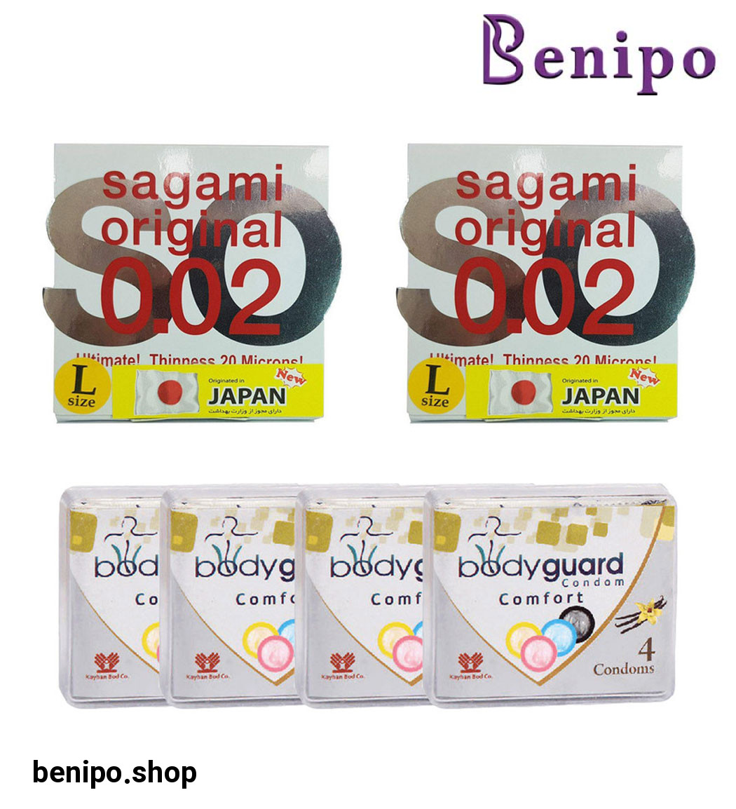 کاندوم بادی گارد مدل کامفورت 4 عددی به همراه کاندوم سایز لارج 2 عددی