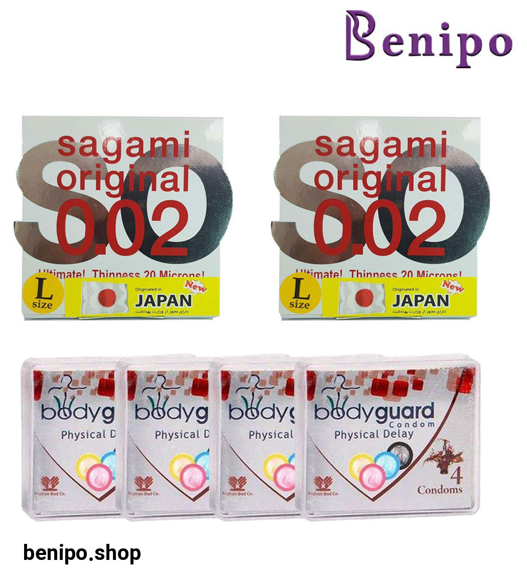 کاندوم بادی گارد مدل Delay بسته 4 عددی به همراه کاندوم سایز لارج 2 عددی