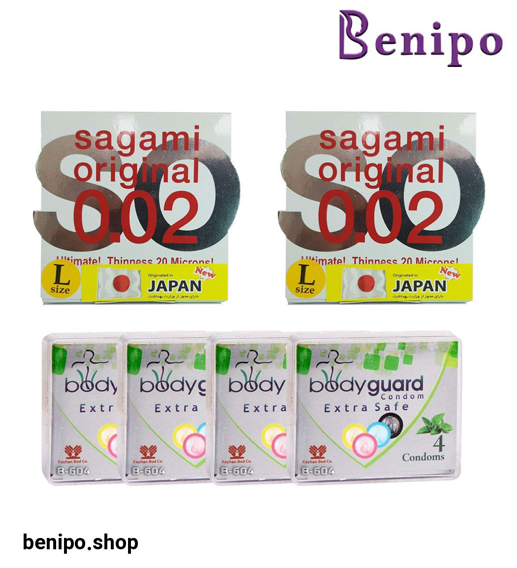 کاندوم بادی گارد مدل اکسترا سیف مجموعه 4 عددی به همراه کاندوم سایز لارج 2 عددی