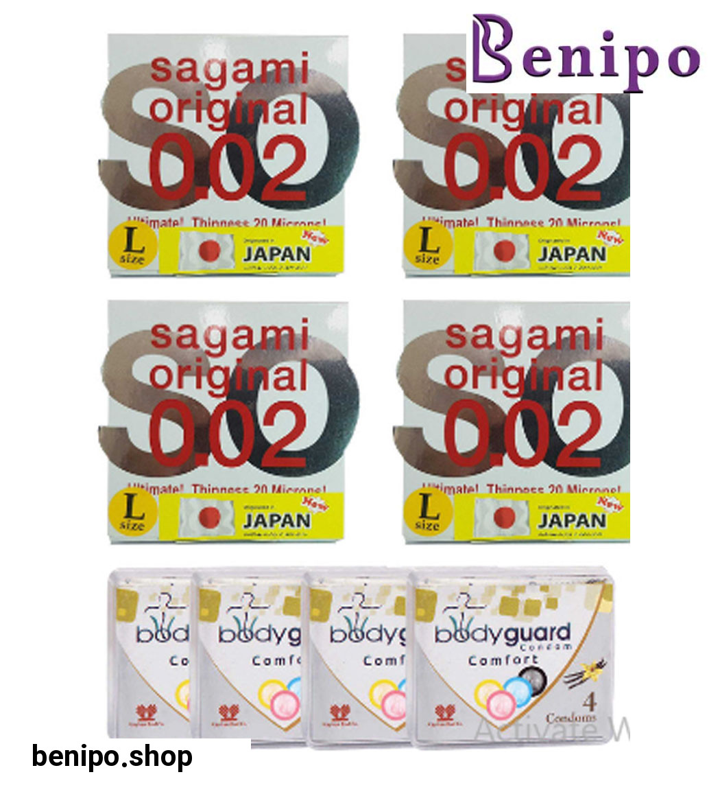 کاندوم بادی گارد مدل کامفورت 4 عددی به همراه کاندوم سایز لارج 4 عددی