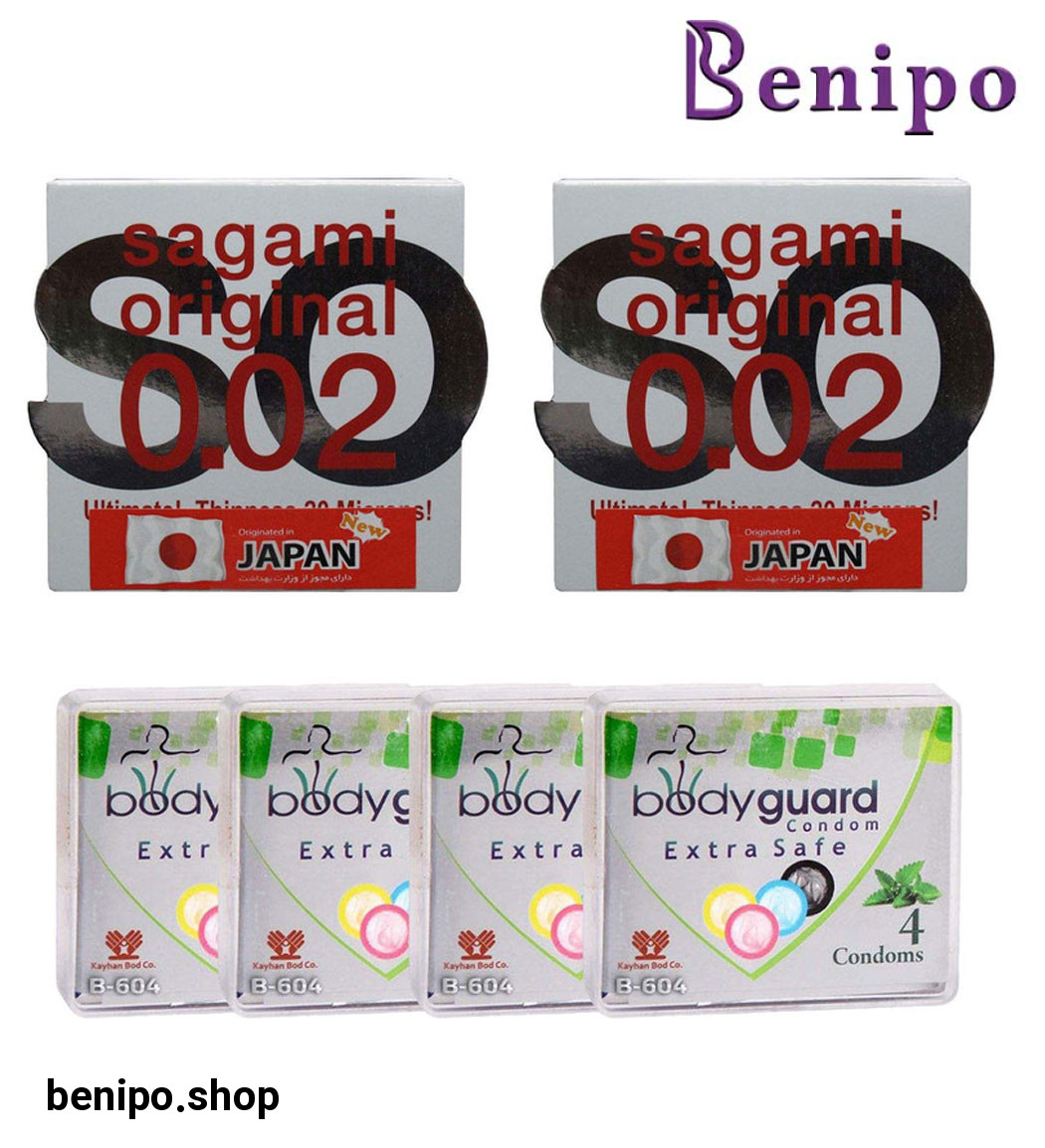 کاندوم بادی گارد مدل اکسترا سیف 4 عددی به همراه کاندوم مدل نرمال 2 عددی