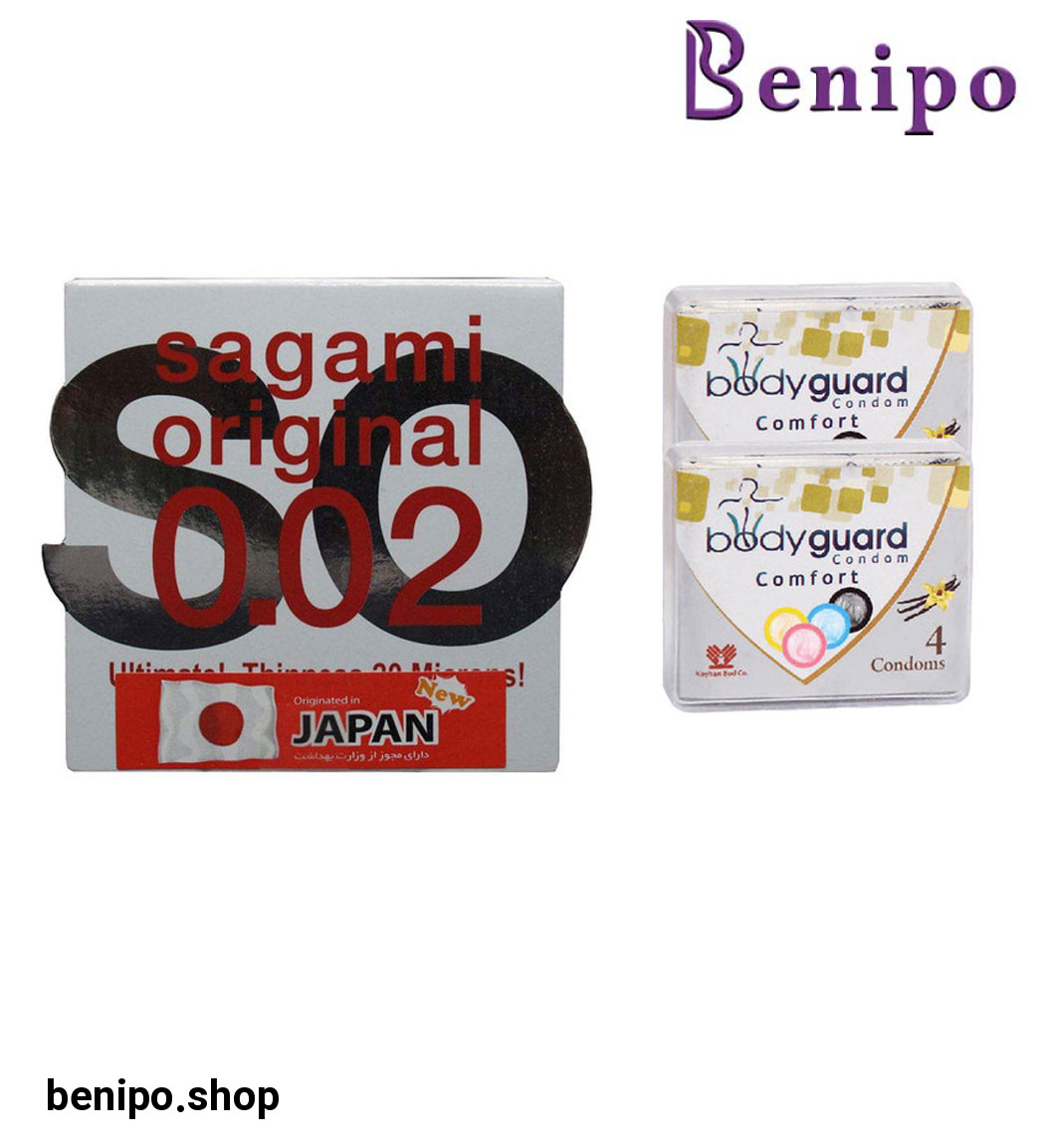 کاندوم بادی گارد مدل کامفورت به همراه کاندوم مدل نرمال