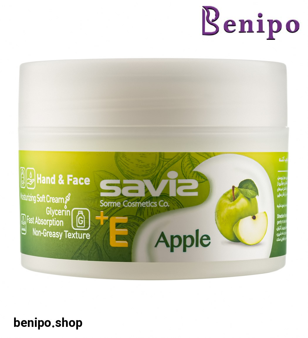کرم نرم کننده و مرطوب کننده حاوی سیب و ویتامین E حجم 180 گرم