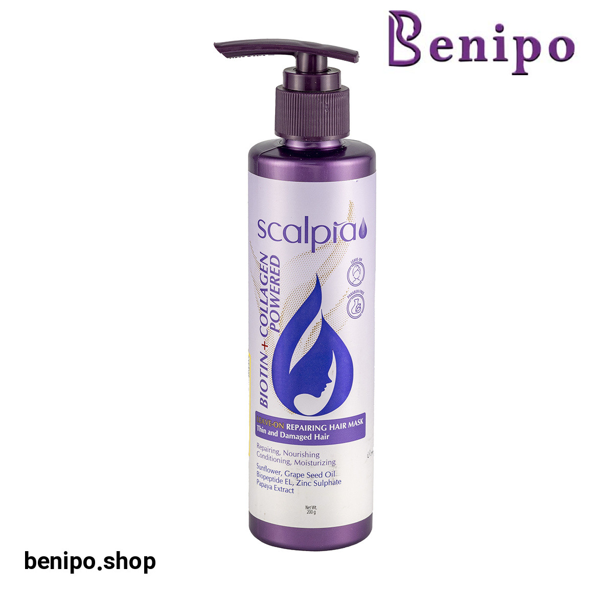 ماسک مو حاوی بیوتین و کلاژن حجم 200 گرم