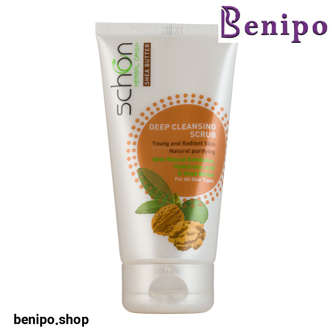 کرم اسکراب صورت مدل گردو حجم 150میلی لیتر