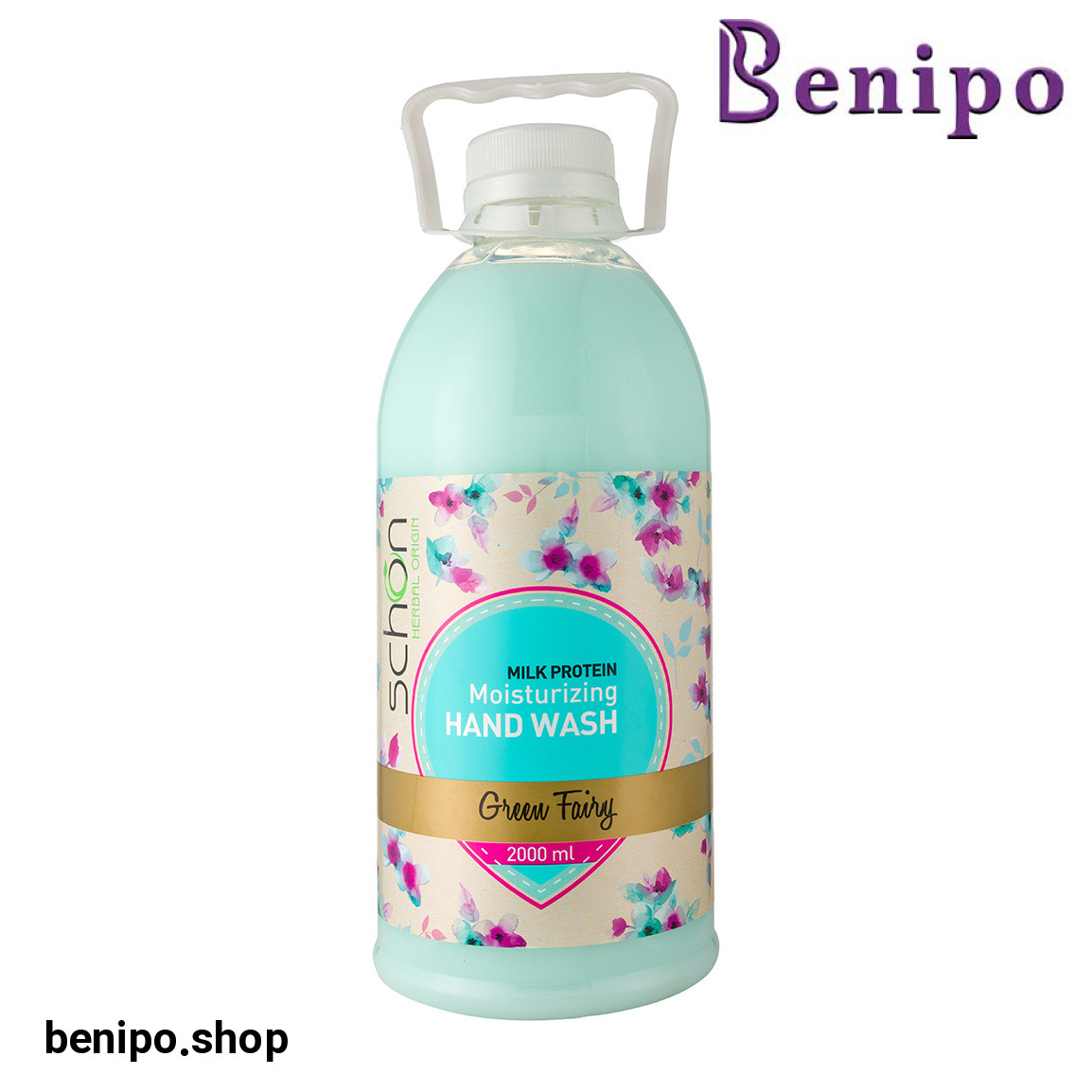 مایع دستشویی آنتی باکتریال کرمی سبزآبی گرین فیری 2000 میل