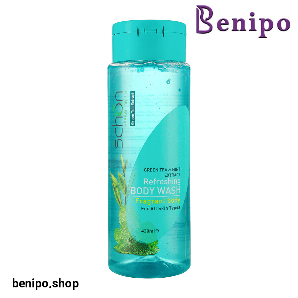 شامپو بدن با عصاره چای سبز و نعنا 420 میلی لیتر