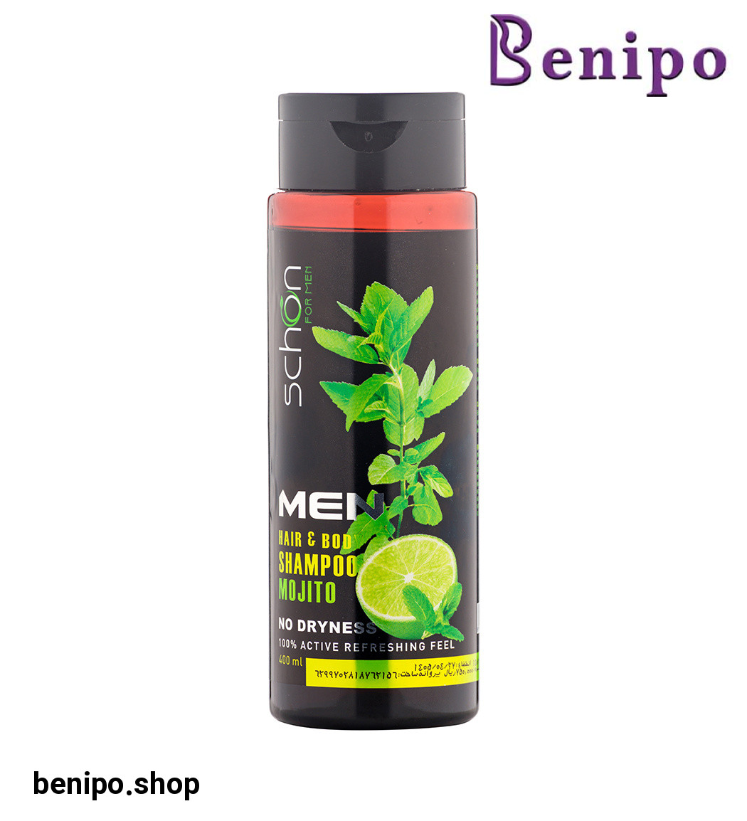 شامپو سر و بدن مردانه موهیتو 400میل