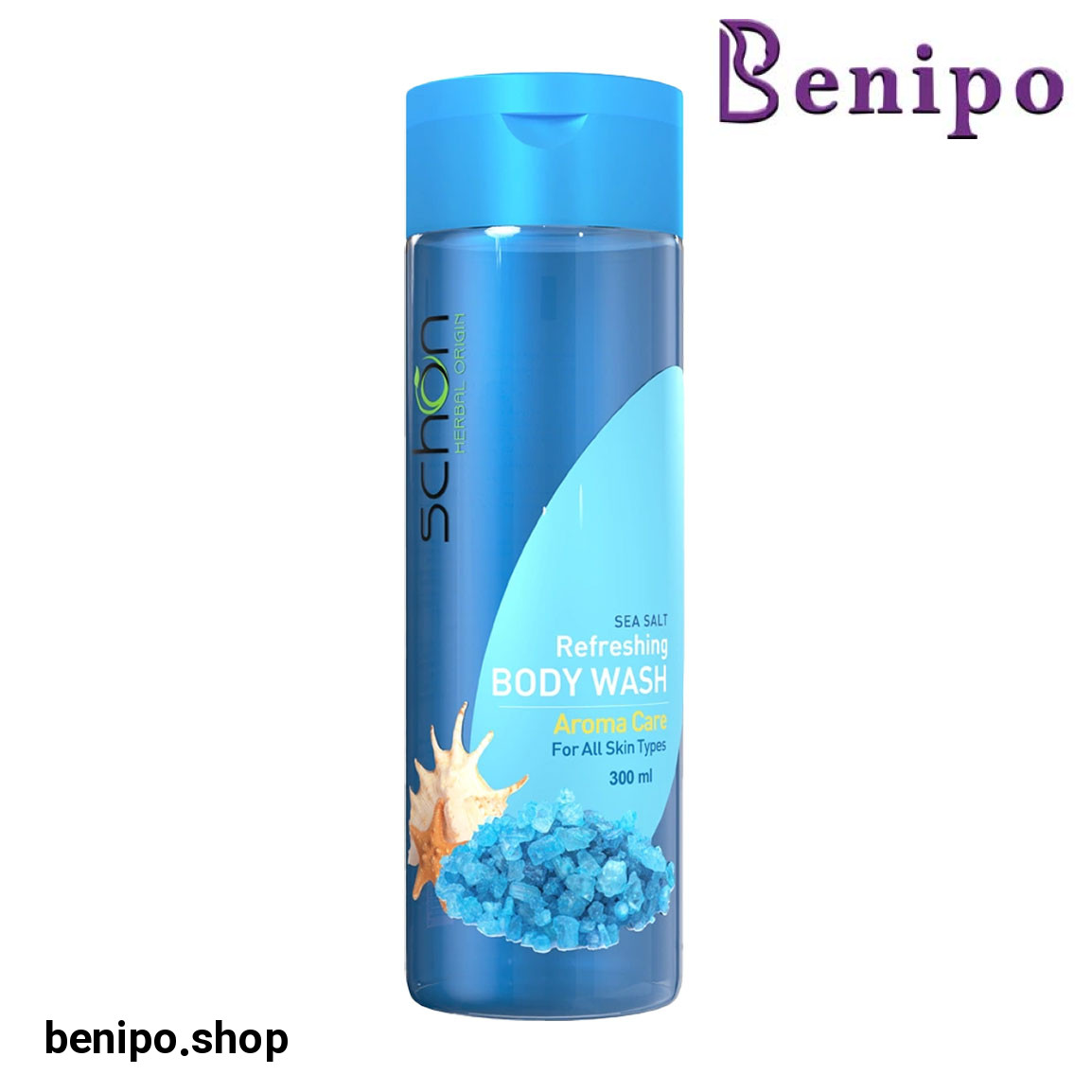 شامپو بدن طراوت بخش نمک دریایی حجم 300 میلی لیتر