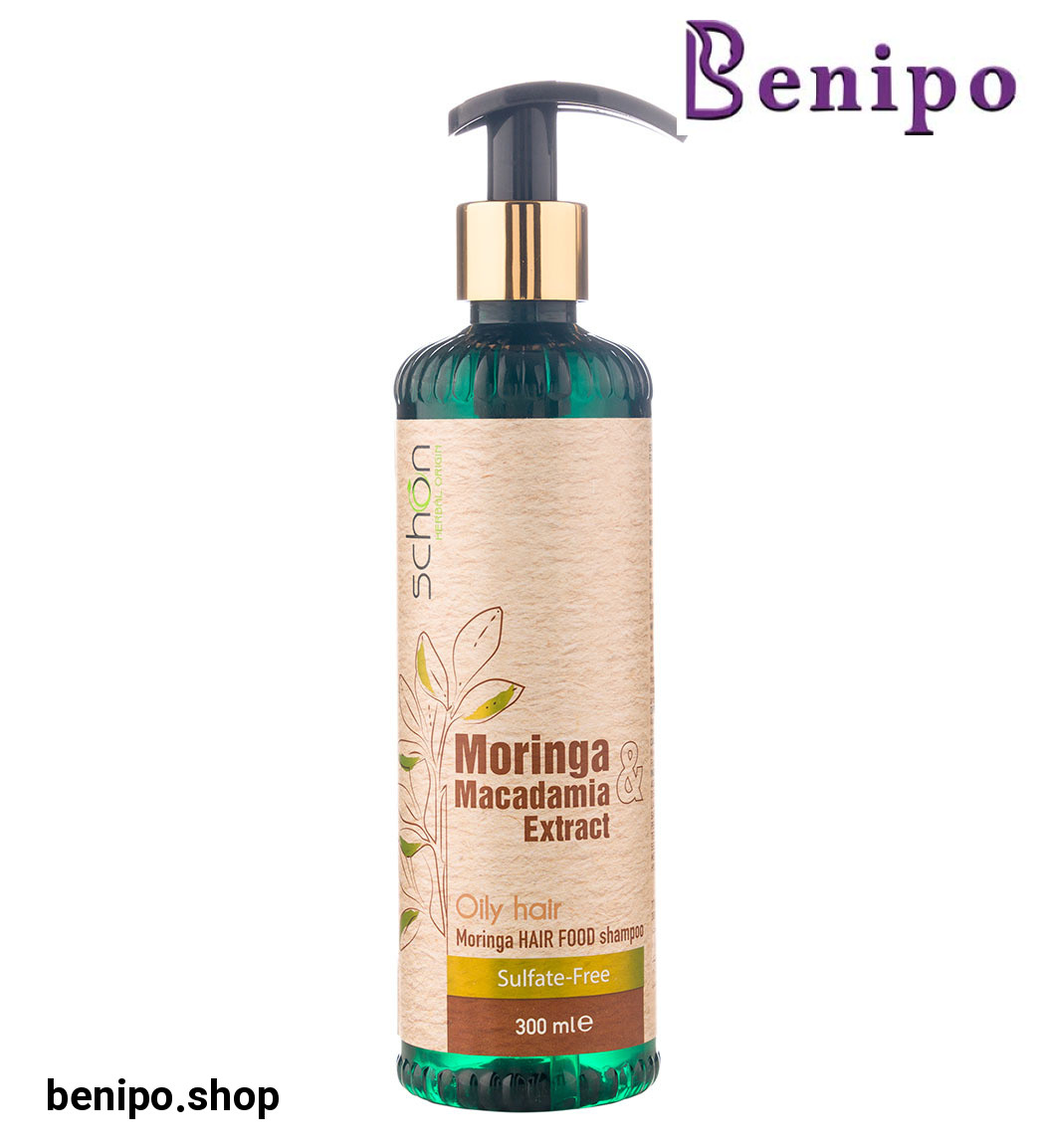 شامپو فاقد سولفات ماکادامیا و مورینگا حجم 300 میل