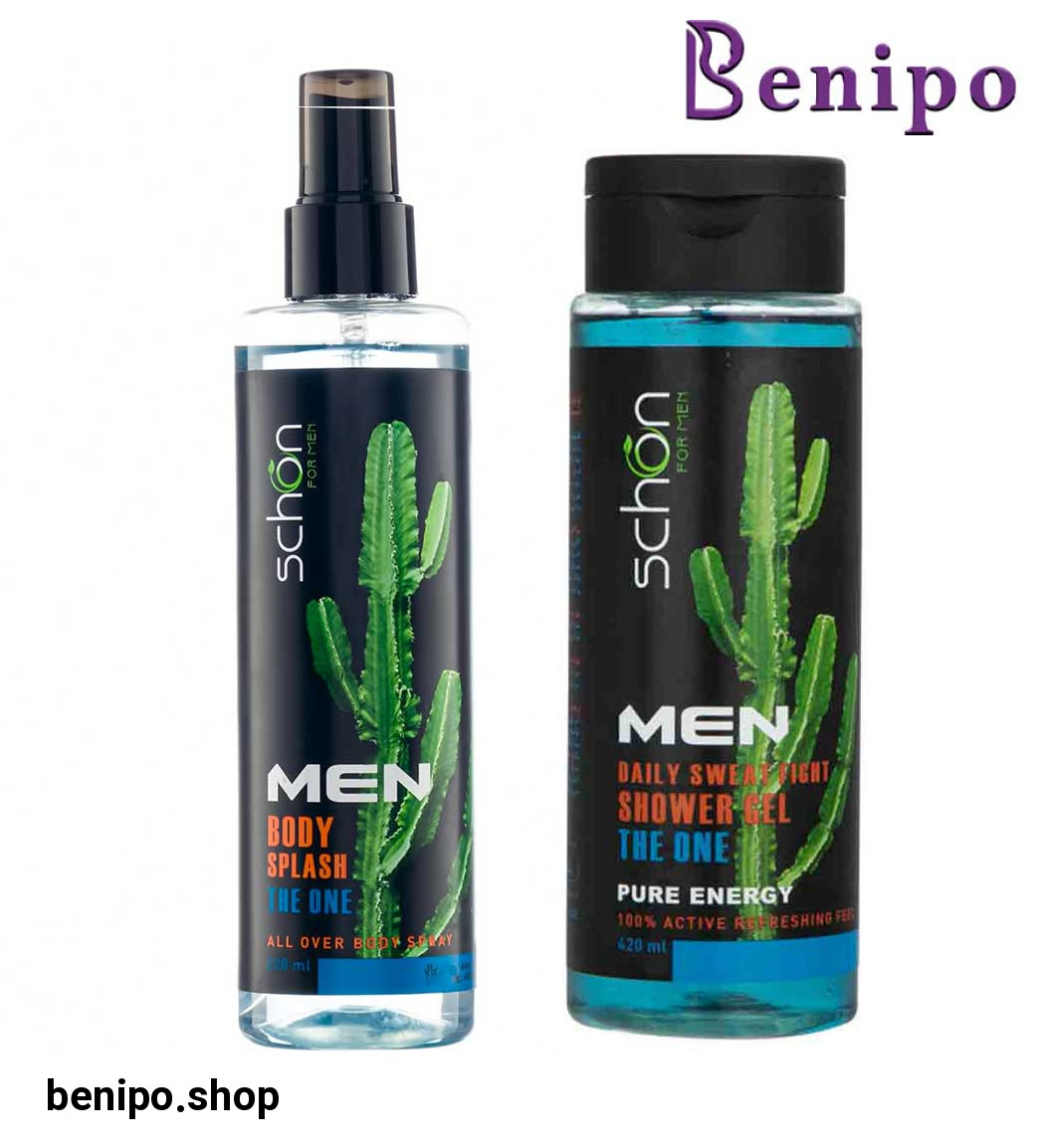 پک بادی اسپلش مردانه مدل The One حجم 220 میل و شامپو بدن مردانه د وان