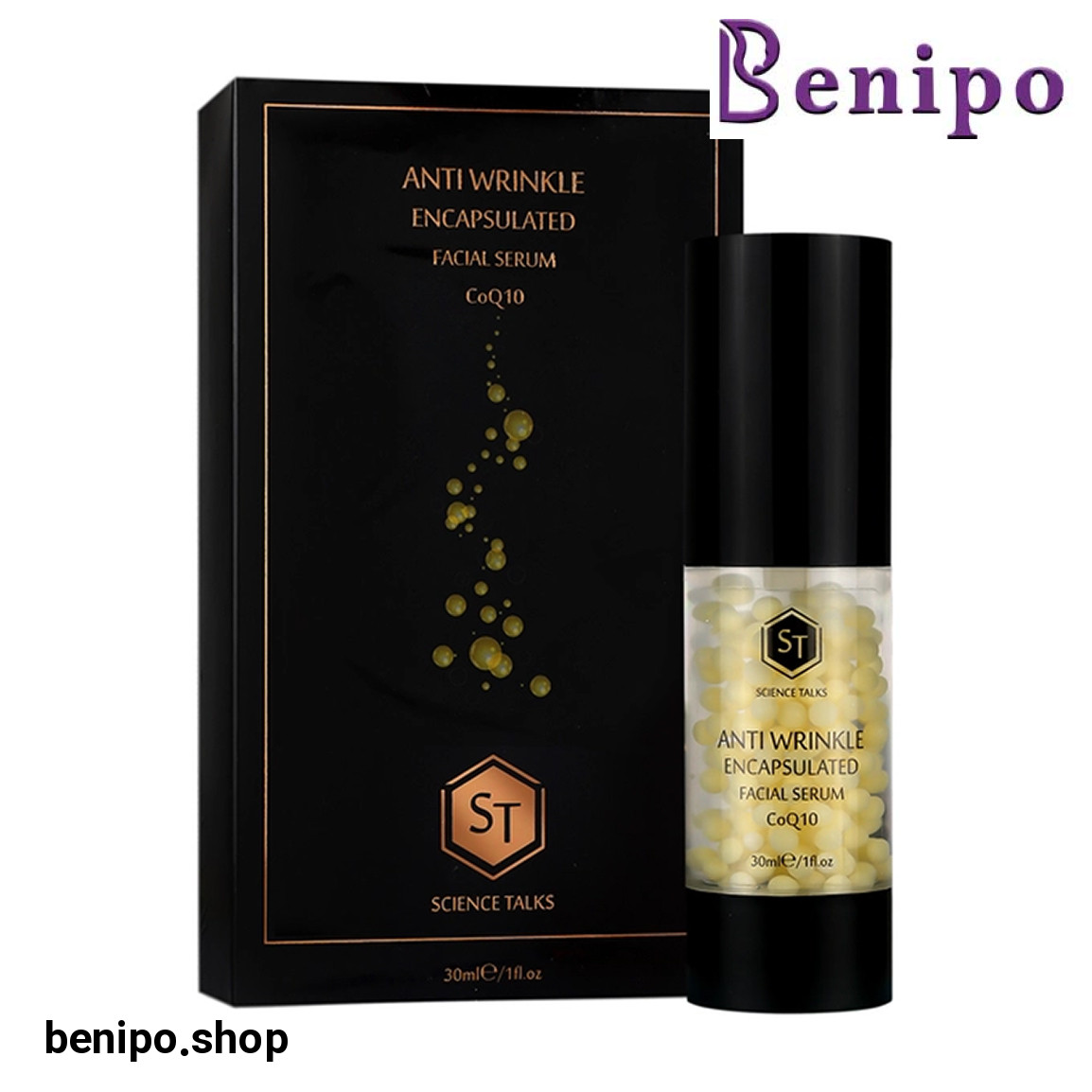 سرم ضد چروک صورت کپسوله شده کوآنزیم کیوتن حجم 30 میلی لیتر