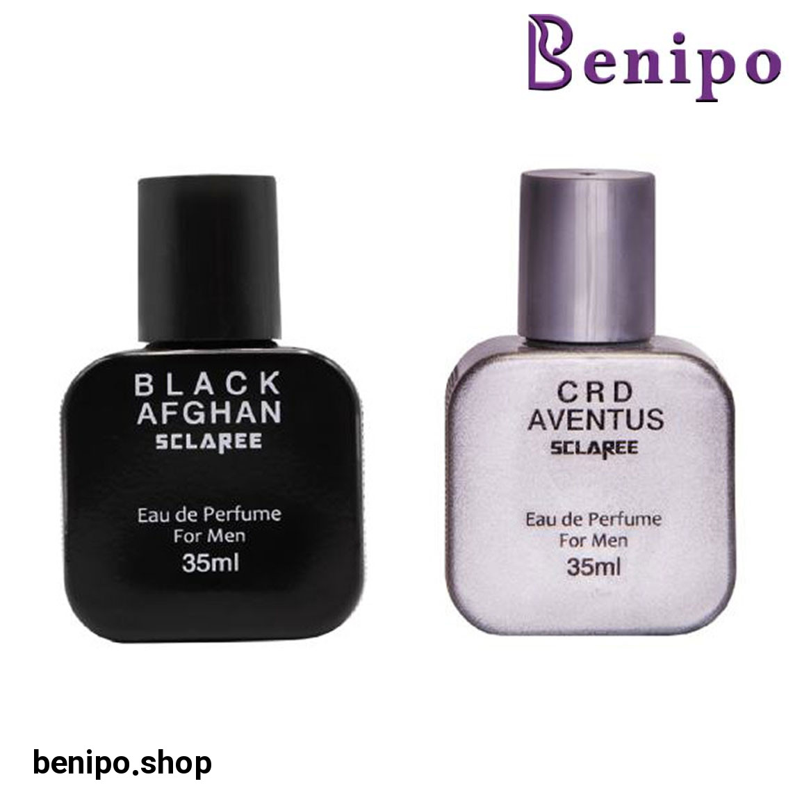 پک دو عددی عطر جیبی مردانه Black afghan   و creed Aventus  حجم 50 میل