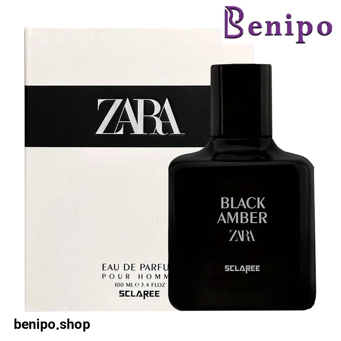ادو پرفیوم مردانه مدل Black Amber Zara حجم 100 میلی لیتر