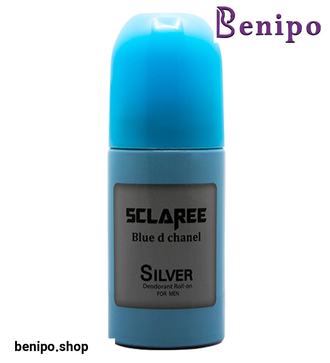 دئودورانت رولی مردانه Blue D Chanel Silver حجم 60میل